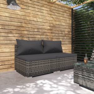 Salon de jardin (lot de 2) 3013629-11 Anthracite - Gris