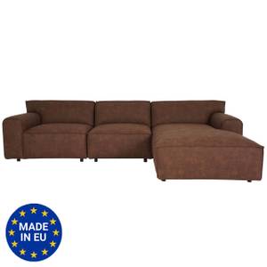 Ecksofa J59 Ottomane rechts Braun