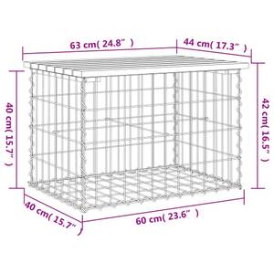 Gartenbank 3030973-3 63 x 44 cm