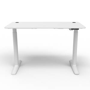 Höhenverstellbarer Tisch Arogno Weiß - Metall - 120 x 117 x 60 cm