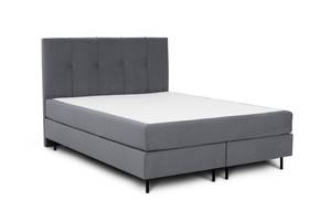 Boxspringbett Lago Graphit - Breite: 120 cm - H2