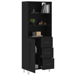 Highboard DE8414 Schwarz - Holzwerkstoff - 34 x 180 x 70 cm