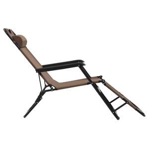 Chaise longue (lot de 2) 296374 Marron - Métal - 61 x 89 x 138 cm