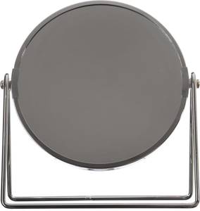Kosmetikspiegel Ø 17 cm Silber - Metall - 19 x 21 x 17 cm