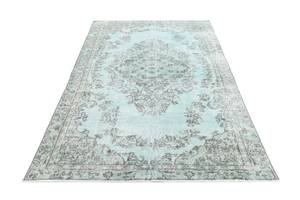 Tapis Ultra Vintage XXX Turquoise - Textile - 152 x 1 x 262 cm