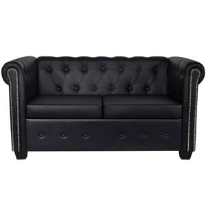 Canapé 291852-1 Noir - Cuir synthétique - 145 x 70 x 76 cm