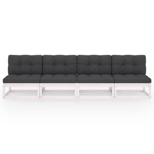 Gartensofa (4-teilig) 3009883-2 Weiß