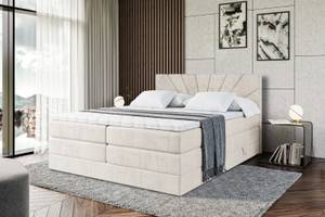 Boxspringbett MILTIO KING Beige - Breite: 180 cm