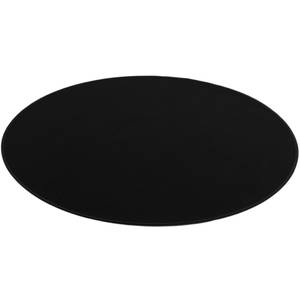 Basic Velours Teppich Carla Rund Schwarz - 100 x 100 cm