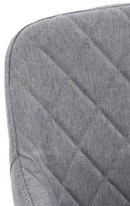 Esszimmerstühle Shila 4er Set Grau - Textil