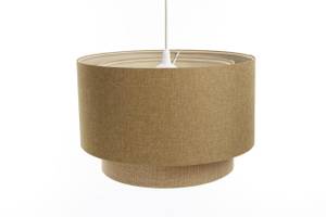 Hängeleuchte Duo mit Rattan Diffusor Beige - Ecru - Senfgelb - 40 x 25 x 96 cm