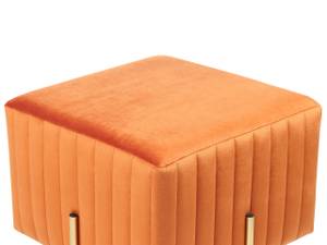 Tabouret DAYTON Doré - Orange - 48 x 41 cm