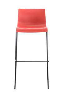 Tabouret de bar Hoover Lot de 2 Rouge - Noir