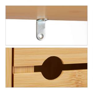 Badregal Bambus mit 3 Ebenen Braun - Bambus - Holzwerkstoff - 35 x 63 x 29 cm