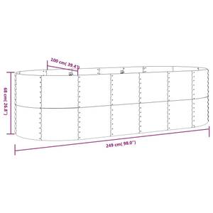 Hochbeet 3012743-1 Grün - 100 x 249 cm