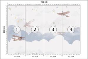 Fototapete WOLKEN Flugzeuge Sterne 405 x 270 x 270 cm