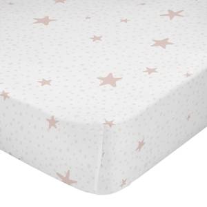 Little star Spannbetttuch Pink - Textil - 4 x 90 x 200 cm