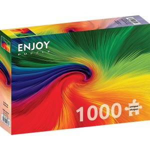 Puzzle Spinnender Regenbogen Papier - 24 x 5 x 34 cm