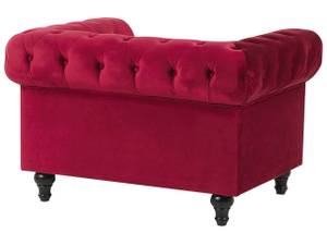 Fauteuil CHESTERFIELD Rouge - 110 x 70 x 75 cm