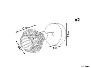 Lampes projecteur VOLGA 9 x 101 x 9 cm