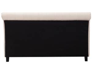 Doppelbett REIMS Beige - Braun - Textil - 193 x 118 x 230 cm