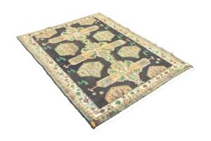 Hamadan - 145x115cm Blau - Naturfaser - 115 x 1 x 145 cm