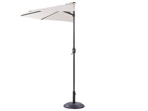 Parasol demi-rond GALATI Beige - Noir