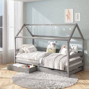 Lit cabane CLIA 90x190 cm Gris