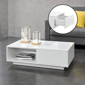 Table Basse de Salon Biskra Blanc brillant