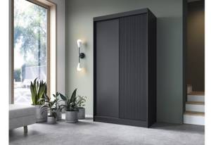 Kleiderschrank Nero Basic Schwarz - Breite: 120 cm - 3 Türen