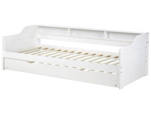 Lit gigogne EDERN Blanc - Bois massif - 105 x 66 x 204 cm