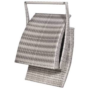 Sonnenliege 44133 Grau - Kunststoff - Polyrattan - 159 x 76 x 57 cm