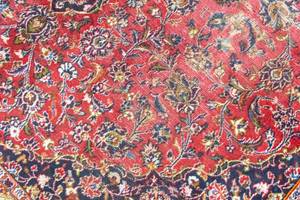 Keshan - 380x282cm Rot - Naturfaser - 282 x 1 x 380 cm