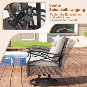 Gartenmöbel  ZB33797NZDE (3-teilig) Braun - Rattan