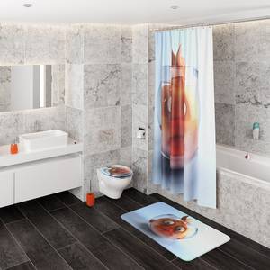 WC-Sitz mit Absenkautomatik Goldfisch Orange - Holzwerkstoff - 38 x 6 x 47 cm