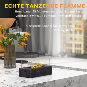 Ethanol-Kamin 820-368V00CG Grau - Metall - 16 x 18 x 33 cm