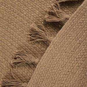 LISETTE tapis enfant avec pompons Beige - Fibres naturelles - Textile - 140 x 1 x 140 cm