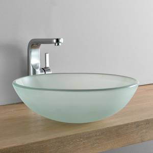 Lavabo Jarvis verre dépoli 42 x 14 x 42 cm