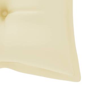 Coussin de banc de jardin Blanc crème - Profondeur : 120 cm