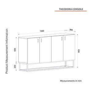 Sideboard 4 Türig Braun