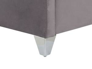 Doppelbett LUBBON Grau - Silber - 209 x 142 x 215 cm