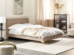 Doppelbett LIMOUX Beige - Taupe - 147 x 96 cm