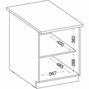 Beistellmöbel S7163965 Braun - Massivholz - 52 x 85 x 60 cm