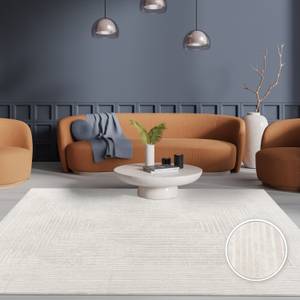 Kurzflorteppich Mykonos 873 Weiß - Textil - 80 x 300 cm