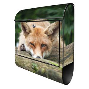 Briefkasten Stahl Fuchs Relax Schwarz - Metall - 38 x 46 x 13 cm