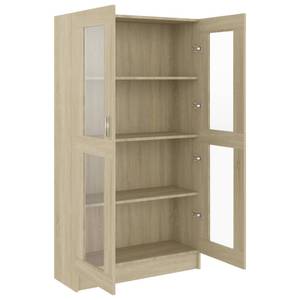 Vitrinenschrank 3005130-2 Eiche Sonoma Dekor - Höhe: 150 cm