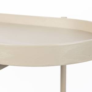 Table console Amaya Beige - En partie en bois massif - 85 x 76 x 39 cm