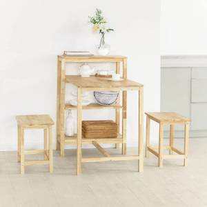 Esszimmerstühle FST91-Nx2 Braun - Massivholz - 45 x 45 x 32 cm