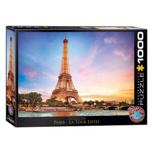 Puzzle Pariser Eiffelturm 1000 Teile Papier - 26 x 6 x 36 cm