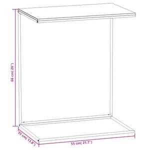 Beistelltisch 3006851 Braun - Weiß - 55 x 66 x 35 cm